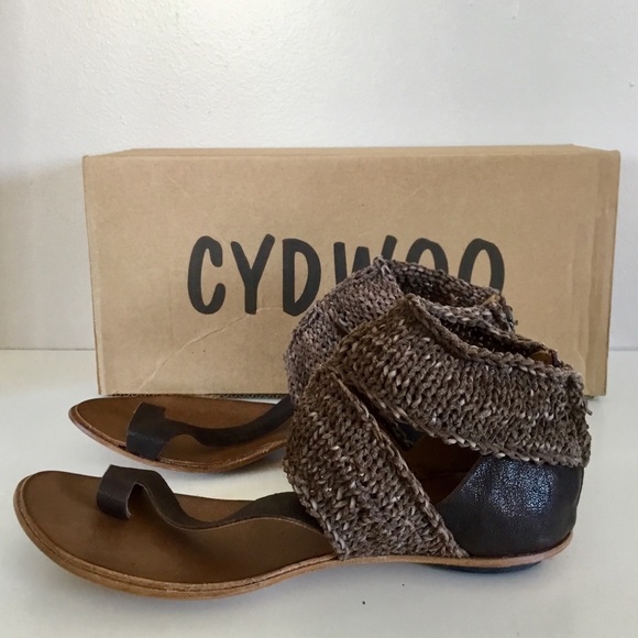 NIB CYDWOQ Turret Sandals 38 (7.5), 39 (8.5) and 40 (9.5) Chocolate - Picture 4 of 12